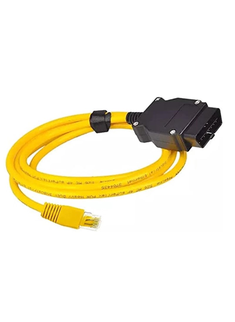 OIMG OBD2 Adaptor With Ethernet Rj45 Cable - Works With I-COM E-SYS I-STA Bootmod3 Bimmercode MHD For BMW E/F/G Series & Toyota Supra MK5 Coding & Diagnostic  - Image 1