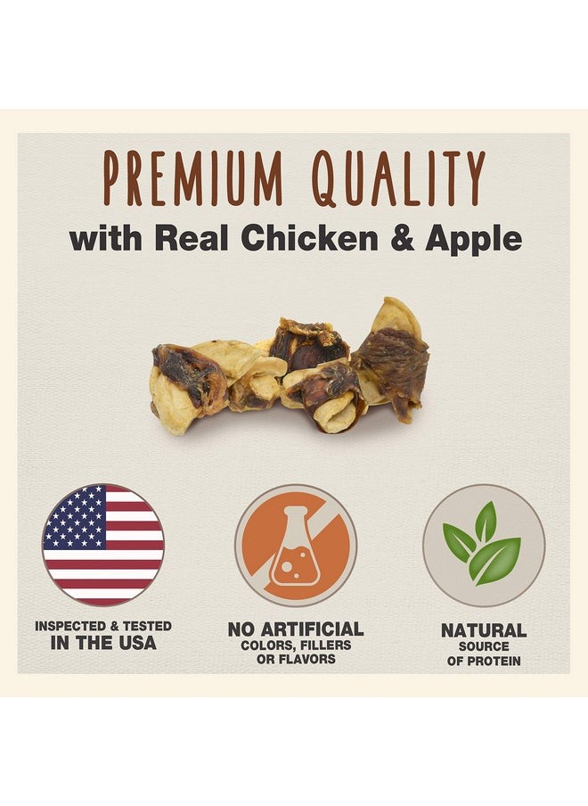 Cadet Cadet Gourmet Chicken & Apple Wrapped Dog Treats Wraps - Healthy & Natural Chicken & Apple Dog Training Treats for Small & Large Dogs - Inspected & Tested in USA (14 oz.)  - Image 2