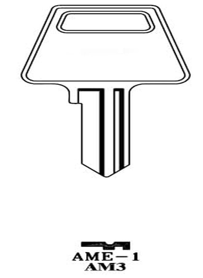 JMA AME-1E Key Blank, American Padlock (50-Pack) - Image 3