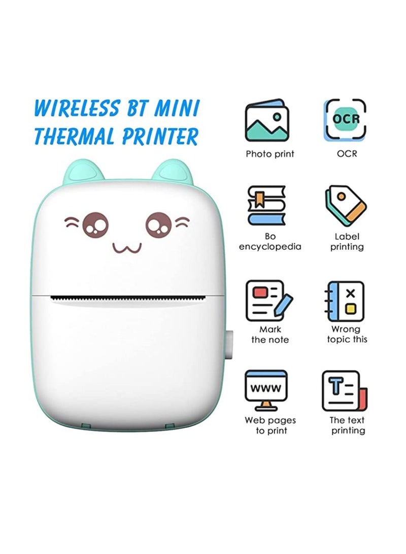 DIGI CORE Mini Portable Thermal Wireless Printer with 1 Roll Paper And Bluetooth Thermal Printer Wireless Pocket Label Printer  For Printing Mobile Phone Pictures Receipts Notes Lists Printer  - Image 3