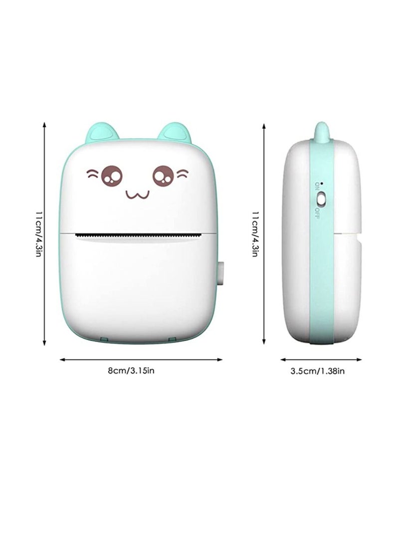 DIGI CORE Mini Portable Thermal Wireless Printer with 1 Roll Paper And Bluetooth Thermal Printer Wireless Pocket Label Printer  For Printing Mobile Phone Pictures Receipts Notes Lists Printer  - Image 2