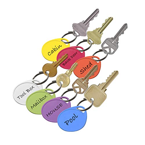 Lucky Line 1-1/4" Label It Plastic Tag, 100 Pack, Assorted Colors (25075) - Image 4