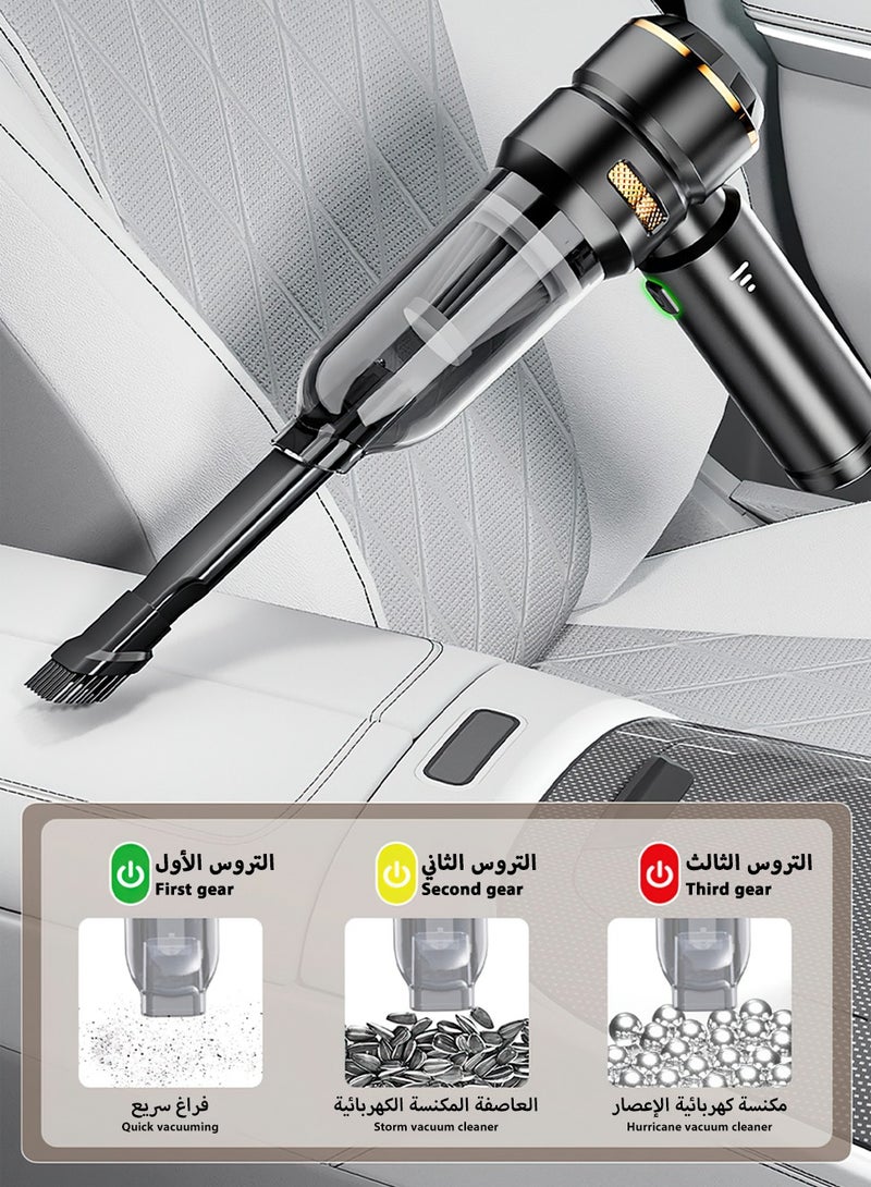 LEOKOR 2-in-1 Wireless Handheld Vacuum Cleaner, High Suction Power Portable Car And Home Dust Sweeper, Portable Wireless Blower for Computer, Keyboard, Car, Outdoor, Home, Pet (Black) - Image 5