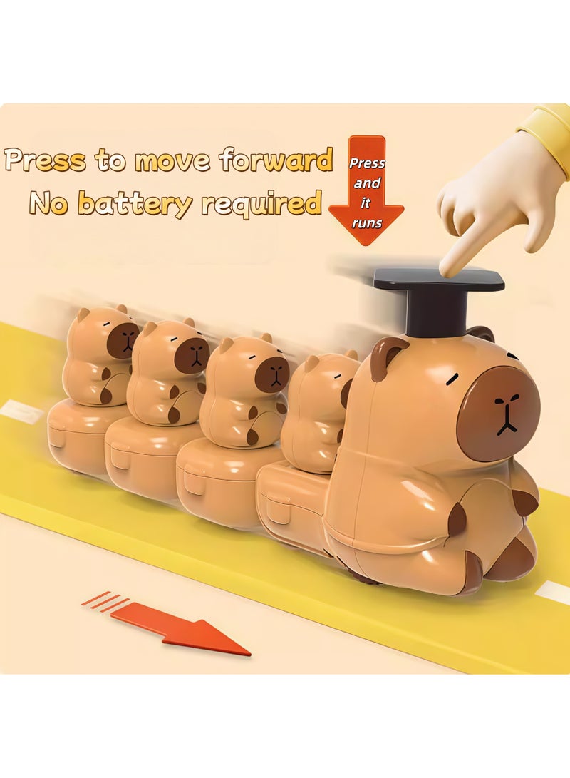 XiuWoo Press and Go Car Toys, For Toddlers 3+, Fun Forest Animal Pressure Car, Baby Animal Racing Cars, Infant Play Vehicle Set, Baby Push Go Friction Car Toys, Cartoon Inertia Car Sliding Toys, Best Gifts for Boys and  Grils - Image 4