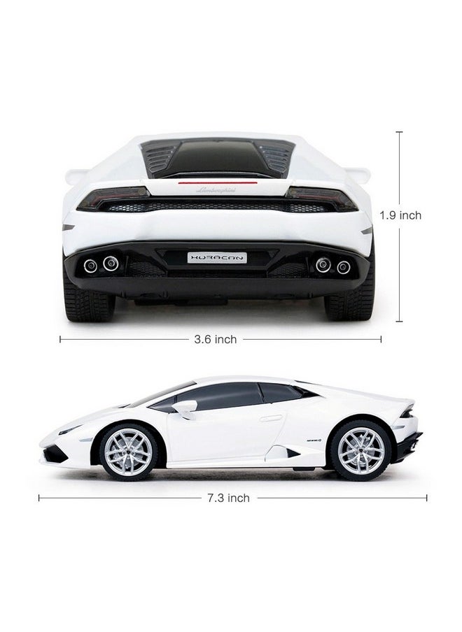 راستار جهاز تحكم عن بعد لراديو السيارة RASTAR Lamborghini HURACÁN LP610-4 RC، بمقياس 1/24 (أبيض)  - Image 4