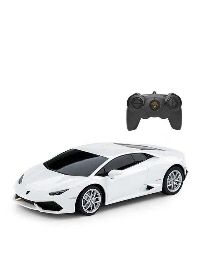 راستار جهاز تحكم عن بعد لراديو السيارة RASTAR Lamborghini HURACÁN LP610-4 RC، بمقياس 1/24 (أبيض)  - Image 1