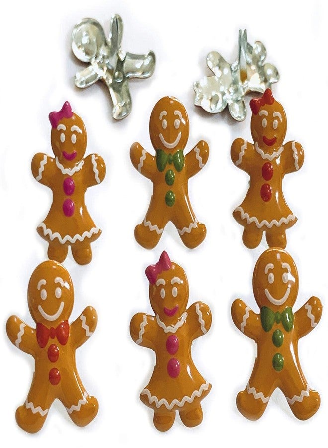 EYELET OUTLET LLC Gingerbread Eyelet Outlet Shape Brads 12/Pkg - Image 1