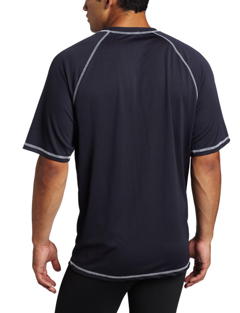 Speedo Men's Uv Swim Shirt Short Sleeve Loose Fit Easy Tee, New Navy, Uv Swim Shirt Short Sleeve Loose Fit Easy Tee - Image 2