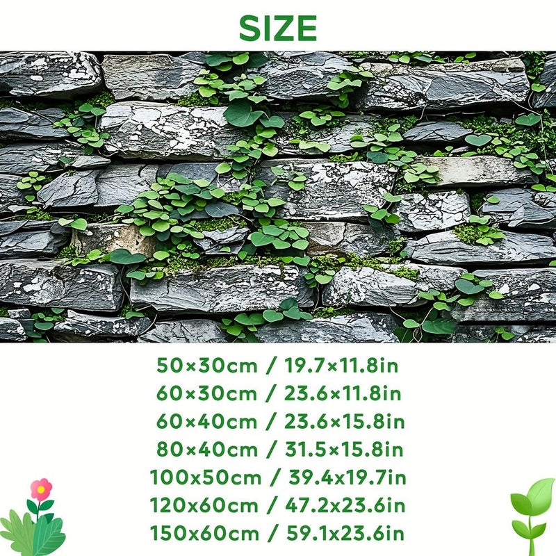 Stone Wall Aquarium Reptile Background Sticker 23.62x15.75in Self Adhesive - Image 2