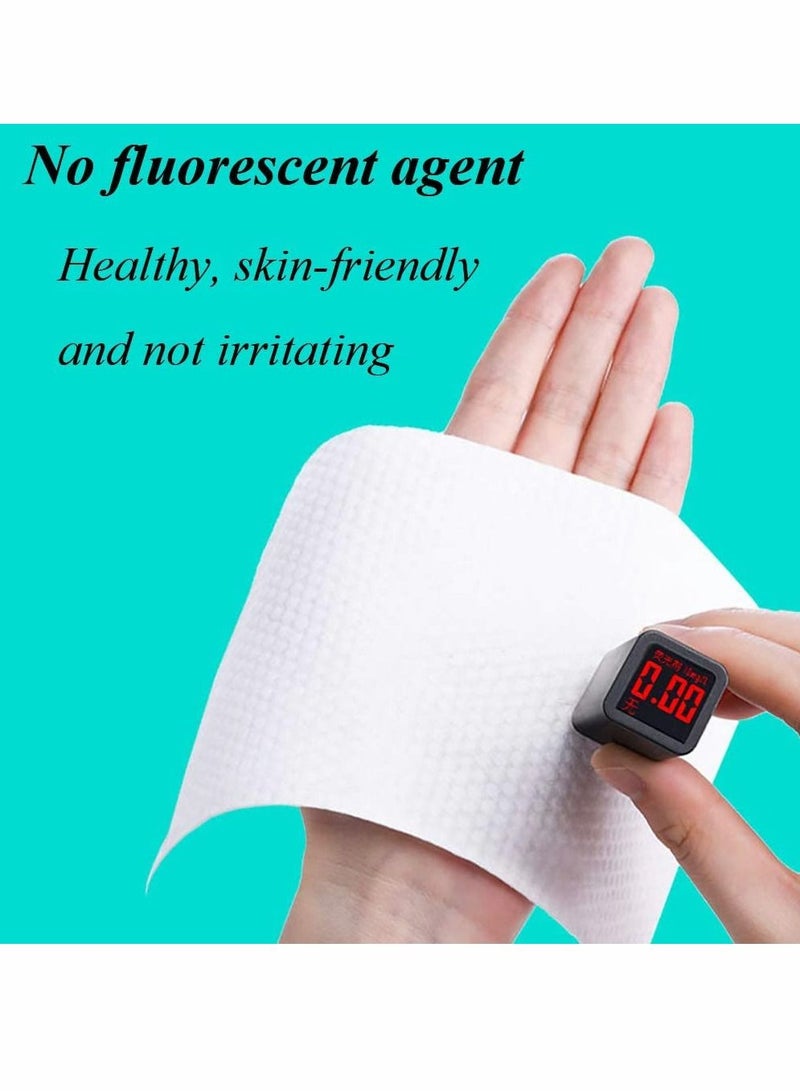 Cotton Facial Dry Wipes 100 Count, Deeply Cleansing Face Towel, Multi-Purpose for Skin Care, Make-up Wipes, Face Wipes and Face Towel Super Soft Cotton Tissue Dry Wet Dual Use Cotton, Facial Tissue - Image 5