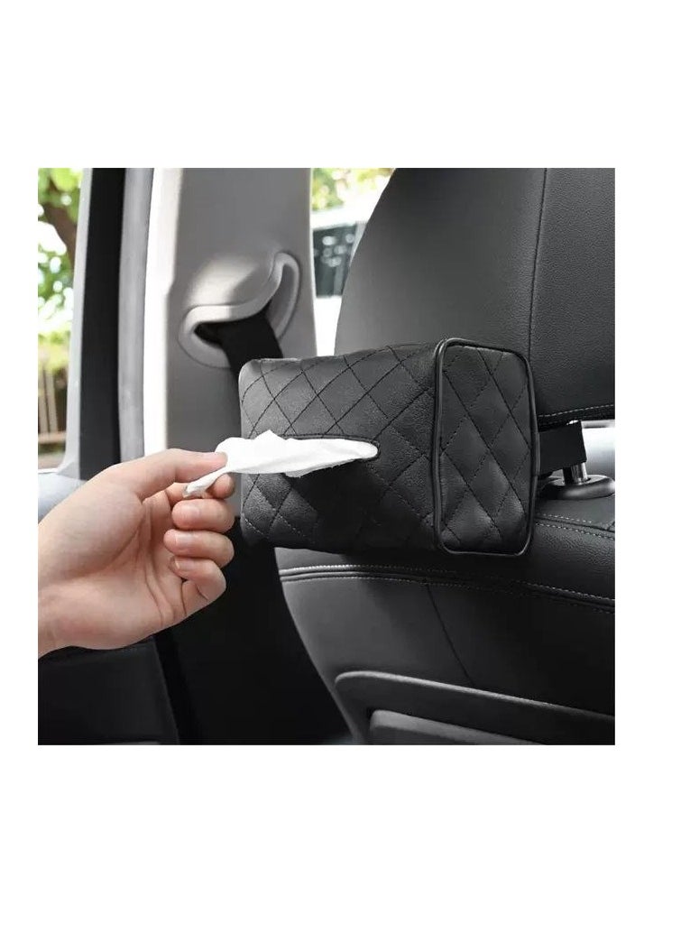 Generic - Leather Tissue Holder for Cars – Stylish and Functional Design for Multiple Placements W - Image 1