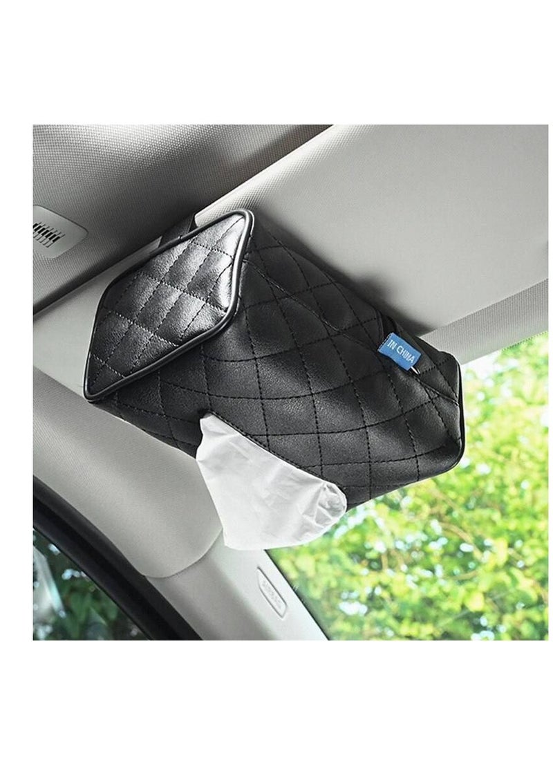 Generic - Leather Tissue Holder for Cars – Stylish and Functional Design for Multiple Placements W - Image 1