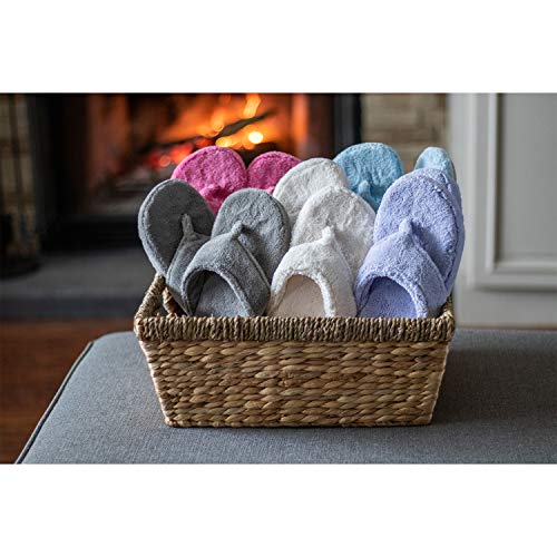 Acorn Women's Spa Thong Slippers with Cloud Contour Comfort - Arch Support and Plush Fluffy Terry Lining, Perfect for Beach, Camping, Poolside, or Bathroom Wear, Black, 11 - 12 - Image 2