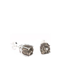 REBUY Pyrite Stone Earrings Crystal Healing Stone Jewelry Earrings for Men & Women