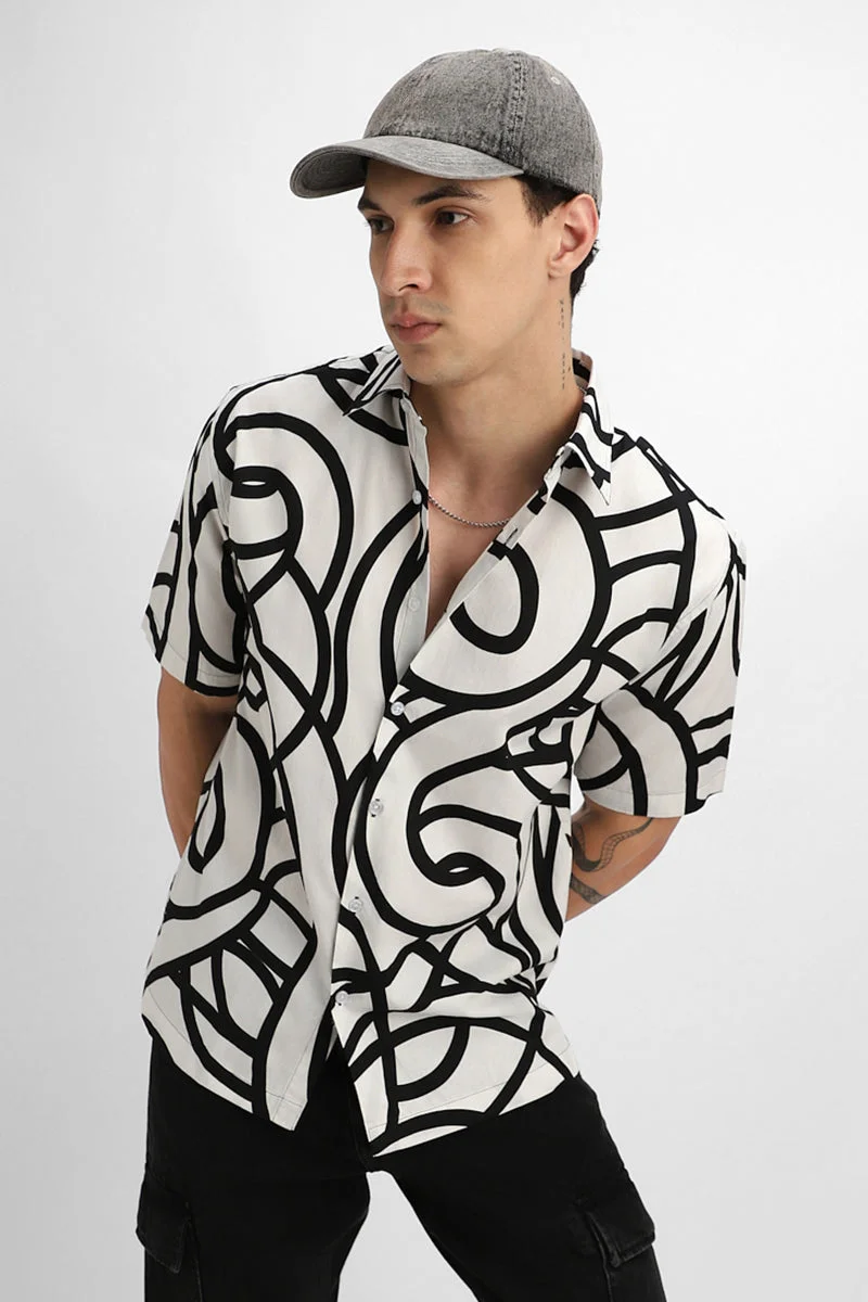 SNITCH Abstract Box Fit Shirt