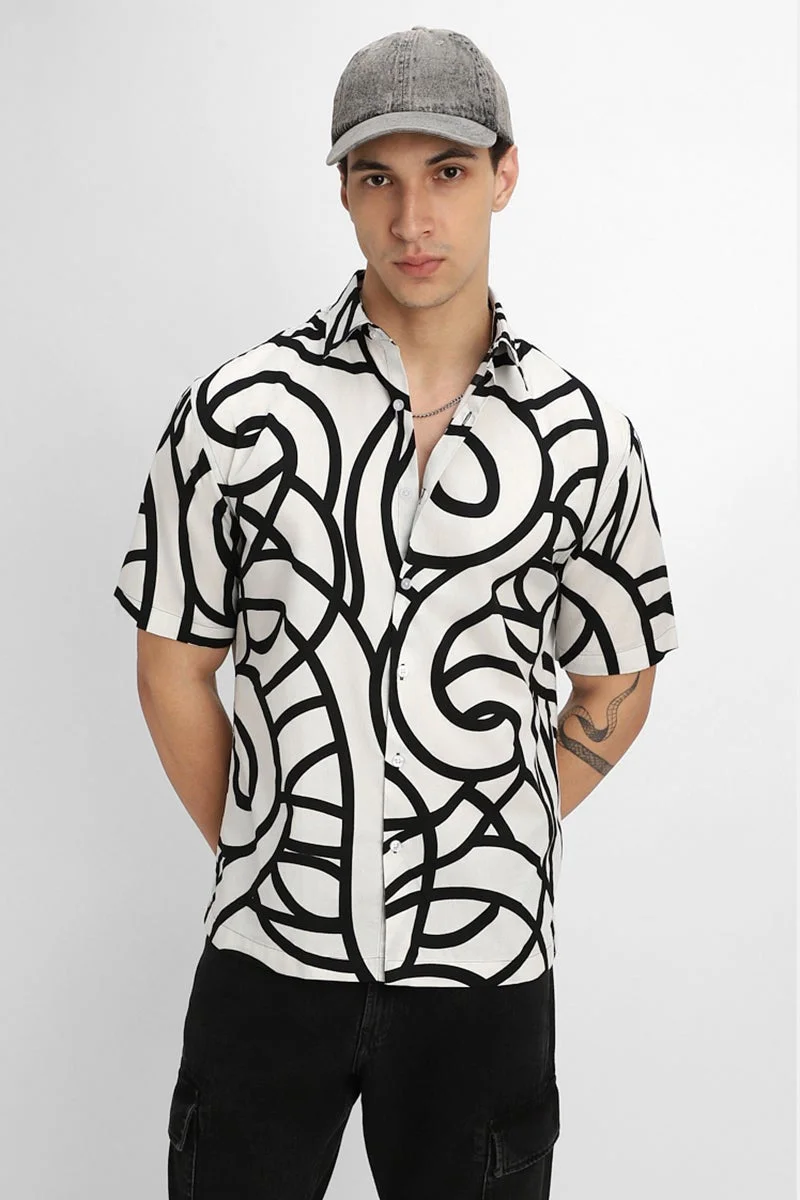 SNITCH Abstract Box Fit Shirt
