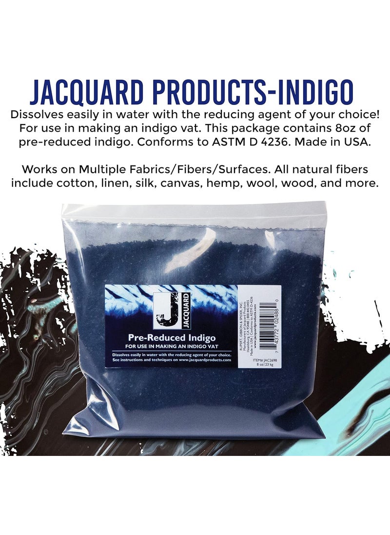 Jacquard Jacquard Blue Indigo Dye  8 Oz Create Your Own Shibori Bag Macrame Pillow  - Image 4