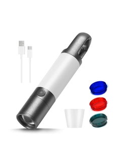 Generic LED Flashlight, 1000 High Lumens Flashlights with USB Rechargeable Battery, 8 Modes Zoomable Flash Light with Sidelight and Magnetic, Waterproof Portable Flashlight Camping Accessories  - Image 1