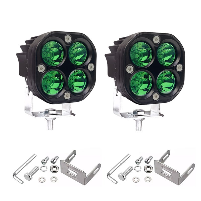 Loquat 3-inch 40W LED Spotlight for Off-road Vehicles Green Light