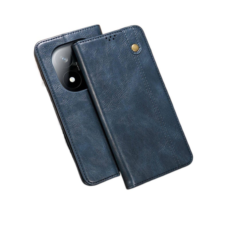 غطاء واقي، Coffee Brown ملمس جلد، مقاوم للصدمات لـ Redmi Note 14 Pro باللون البني باللون الأحمر - Image 5