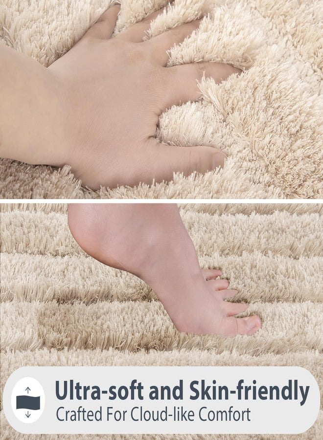 DOMUSTEX Washable Bathroom Rug 24" x 36", Extra Soft Bath Mat, Absorbent and Non Slip Bath Rug for Shower, Bathtub, Sink, Floor - Image 2