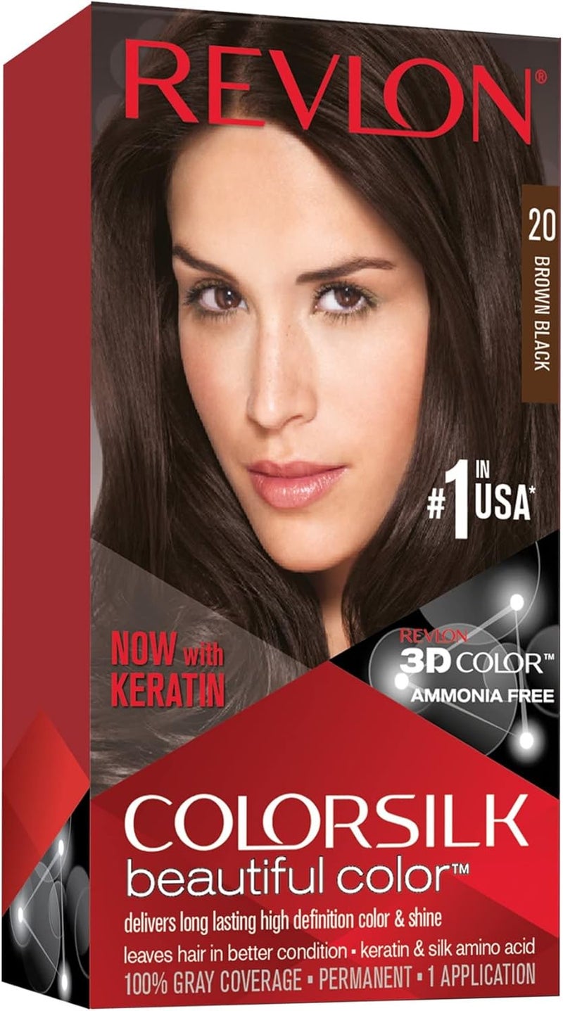 Revlon Revlon Colorsilk Natural Hair Color 2N Brown Black 2N Brown Black Each Pack of 2