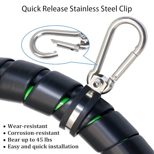 Funnytek Hanger Bracket Mounting Assembly Rubber Cushioned Stainless Steel Airpower Line Clamp for 3in1 Wrap Air Hose Lines for Tractor Trailer Semi Truck 4 Pcs - Image 3