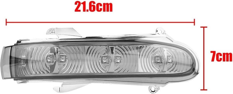 comfrt 1Pair Rearview Side Mirror Turn Signal Indicator Smoke Lens Replacement for Mercedes W220 S-Class W215 CL-Class Mercedes W220 Mirror Light - Image 4