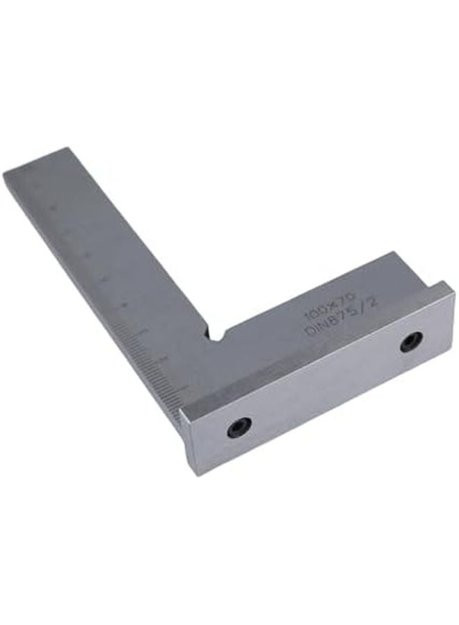Stainless Steel L Shape 90 Degree Carpenter Square Woodworking Ruler with Measuring Scale - Image 1