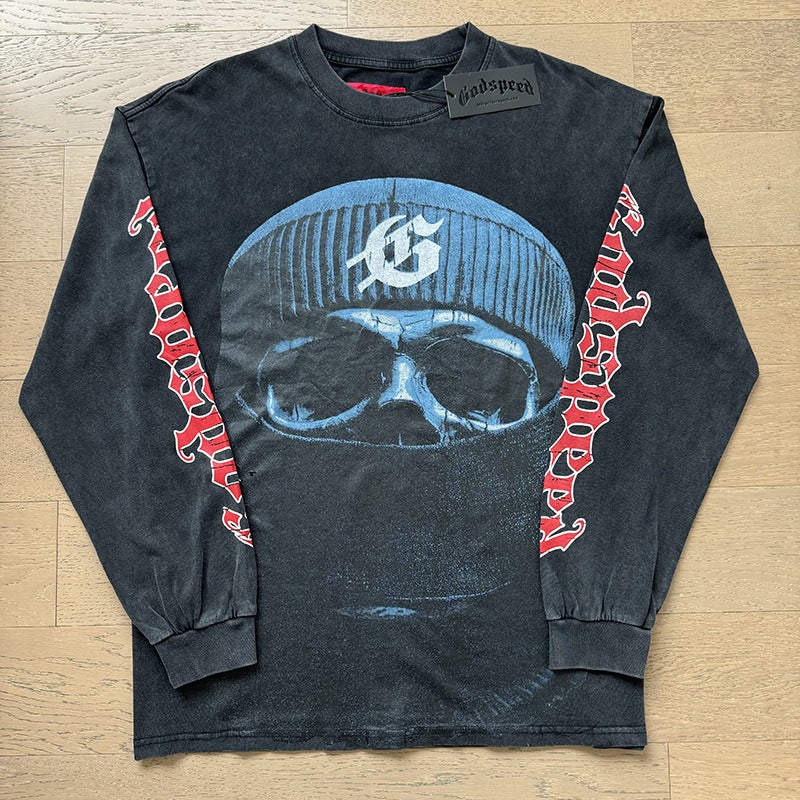 2025 Spring New Trendy Brand Men And Women Couple Wear Large Size Loose Pullover Long-Sleeved T-Shirt Youth Tee - Image 5