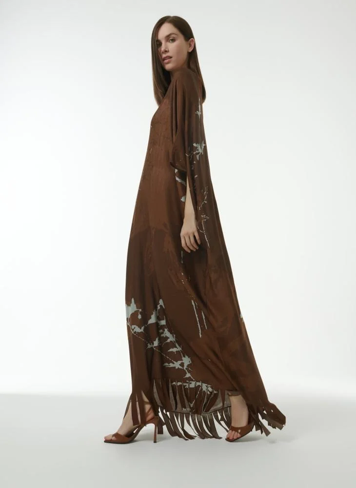 ليم قفطان مُحاك من الجاكارد