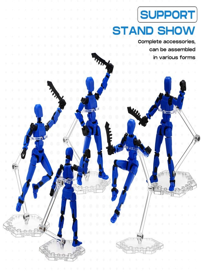 Colingmill 12 Pack Action Figure Stand Model Support Stand Clear Assembly Doll Accessories Action Figure Display Holder Base with Screwdriver Compatible with Gundam Hg/rg 1/144(Hexagon) - Image 4