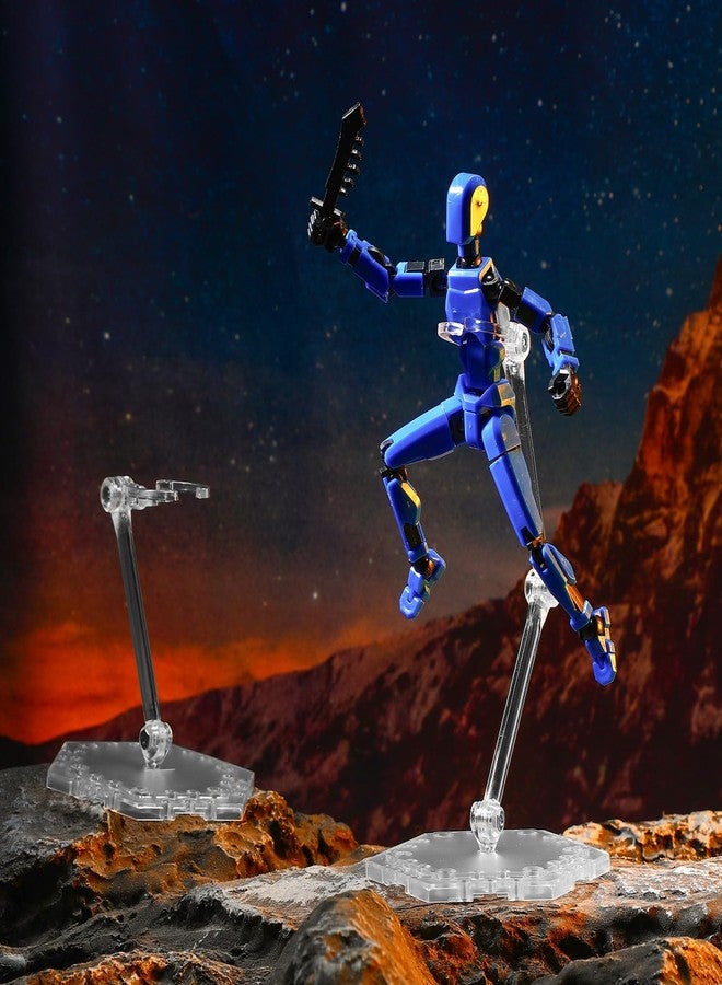 Colingmill 12 Pack Action Figure Stand Model Support Stand Clear Assembly Doll Accessories Action Figure Display Holder Base with Screwdriver Compatible with Gundam Hg/rg 1/144(Hexagon) - Image 5