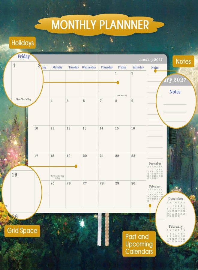 Pinchoco مخطط جيب 2026-2029 - مخطط شهري لمدة 3 سنوات، من يوليو 2026 إلى يونيو 2029، 6.3 بوصة × 3.7 بوصة، مخططات تقويم جيب 26-29، تقويم جيب 2026-2029 مع جيوب، حامل قلم، إغلاق مطاطي، 61 ملاحظة - Image 3