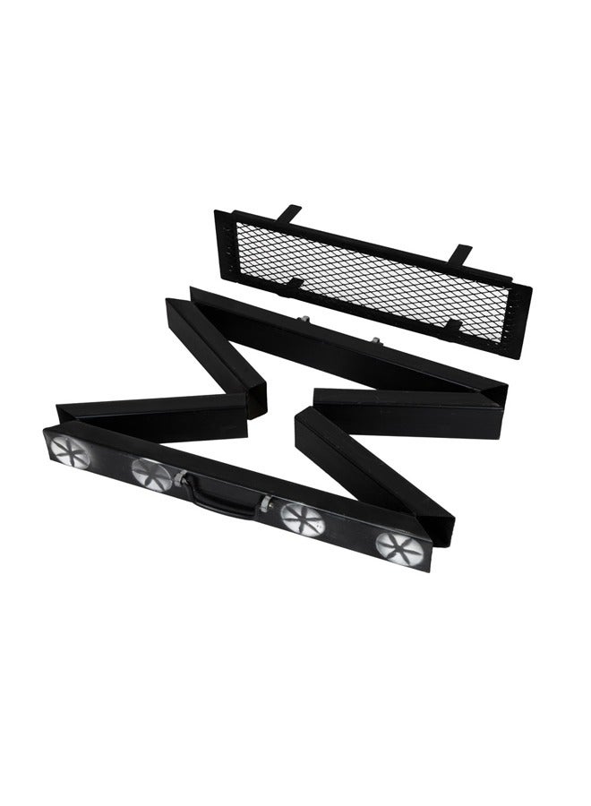 السنيدي منقل فحم للرحلات، موقد فحم، اسود، مقاس 70*70 سم - Image 2