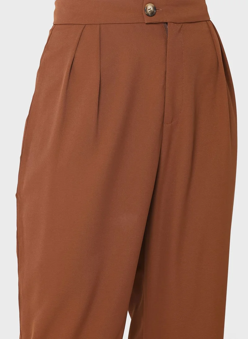 ELLA Straight Cut Pleated Pants