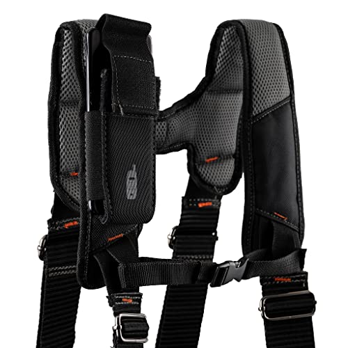 Dead On Tools - 1680 Denier Poly Carpenter’s Tool Belt with Suspenders (HDP400945) , Black - Image 5