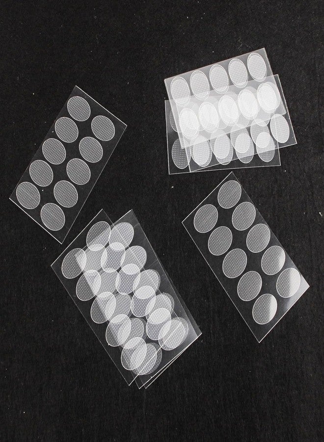 ٥٠٠ قطعة من لصقات دعم شحمة الأذن للأقراط، ملصقات أقراط شفافة للأقراط الثقيلة (١٫٥ × ١٫٢ سم) وأغطية أقراط للرياضة، لصقات دعم شحمة الأذن للاستخدام طويل الأمد - Image 4