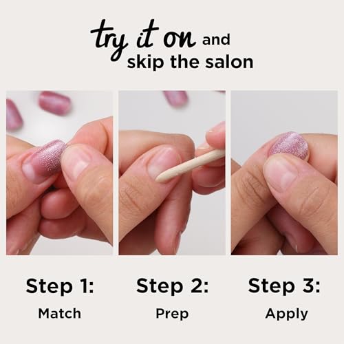Sally Hansen Salon Effects Perfect Press-On Nails | Almond Shape | Easy to Apply, Non-Damaging | 30 Nails, Nail Glue, Adhesive Tabs, File | ASAP Apple - Image 2