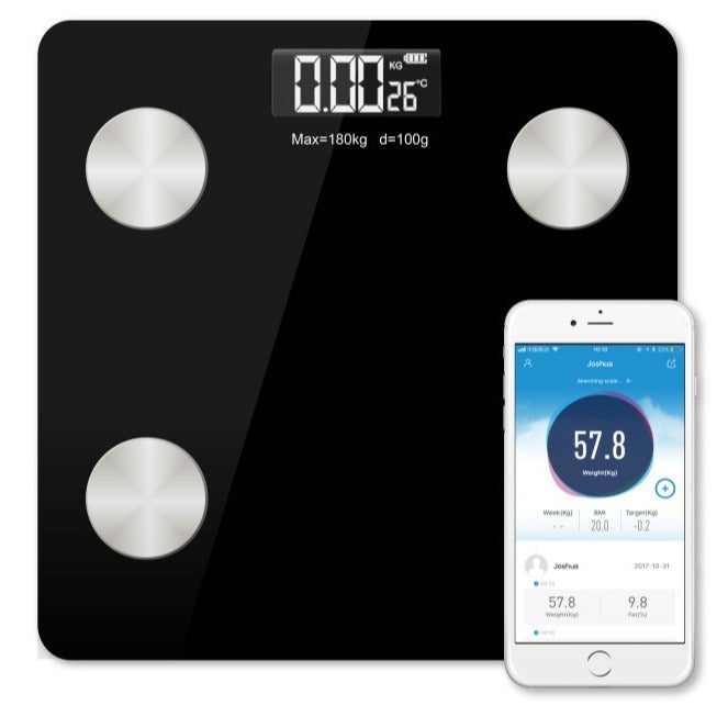 Home Healthy Body Fat Scale Smart Bluetooth Electronic Scale High-Value Tempered Glass Long-Lasting Electronic Scale - Image 2