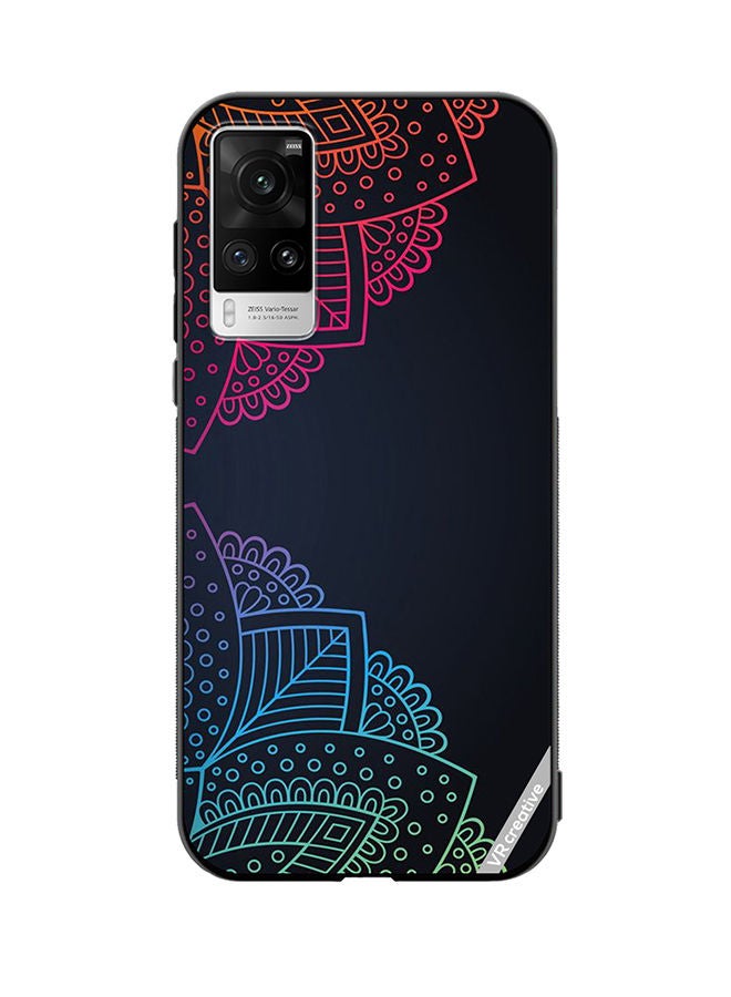 VR CREATIVE Protective Case Cover For Vivo X60 Pro Mandala Design Multicolour - Image 1