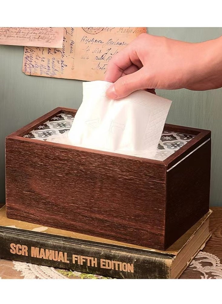 1-Piece Wooden Tissue Box Rectangle Shaped Tissue Box Brown/White 20x13x10 Centimeter - pzsku/Z13D0D6C940042B49F81EZ/45/_/1713371703/f01b5b66-1192-4aa7-bd40-f3b7d420818f