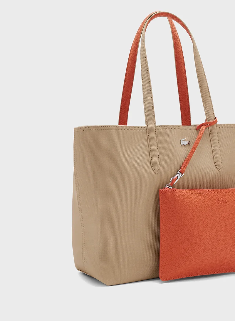 لاكوست Essentials Top Handle Zip Over Tote