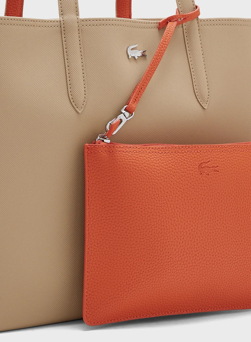 لاكوست Essentials Top Handle Zip Over Tote