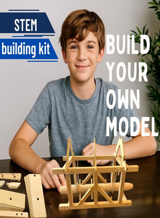 Pathfinders STEM kit | Roman Empire Battering Ram | Medieval Weapons Science Kits for Kids Age 8-10 10-14 | stem Kits for Kids Age 12-14 Physics Toys | Engineering kit | Learning Resource - Image 2