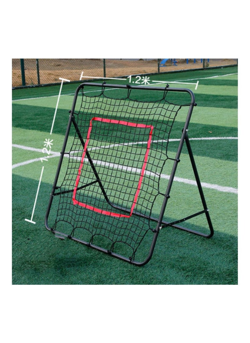 Generic - Football Kickback Rebounder Adjustable Angles Training Net 120x120cm - Image 1