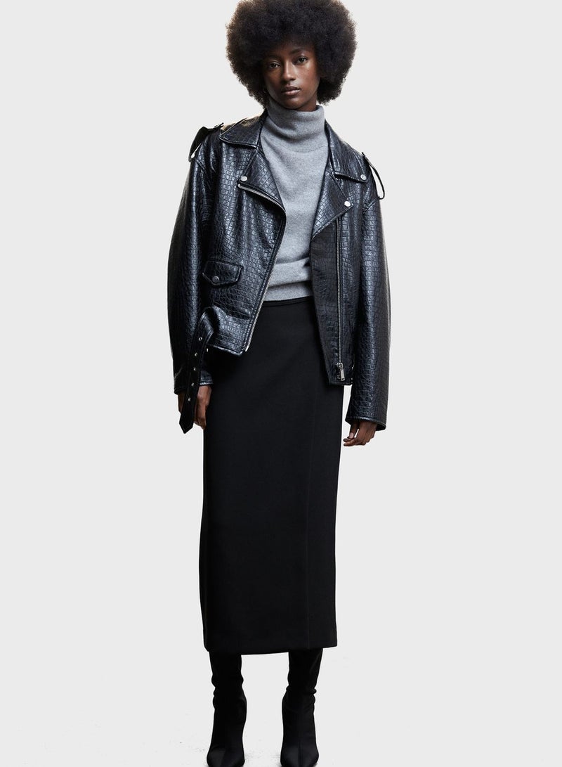 High Waist Midi Skirt