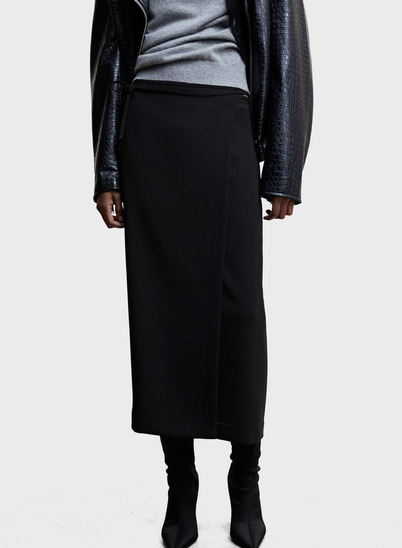 High Waist Midi Skirt