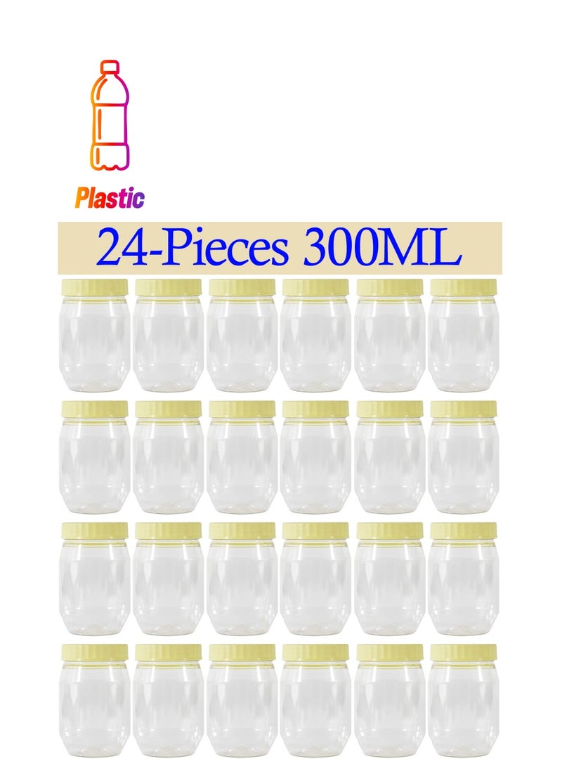 Sunpet 24-Piece Plastic Spice Storage Jar 300ML