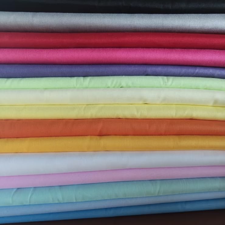 Antetek 7Pcs 9.8" x 9.8"(25 * 25CM) Cotton Fabric DIY Making Supplies Quilting Patchwork Fabric Fat Quarter Bundles DIY for Quilting Cotton Patchwork Cushions (16 Colors, 9.8" x 9.8") - Image 1